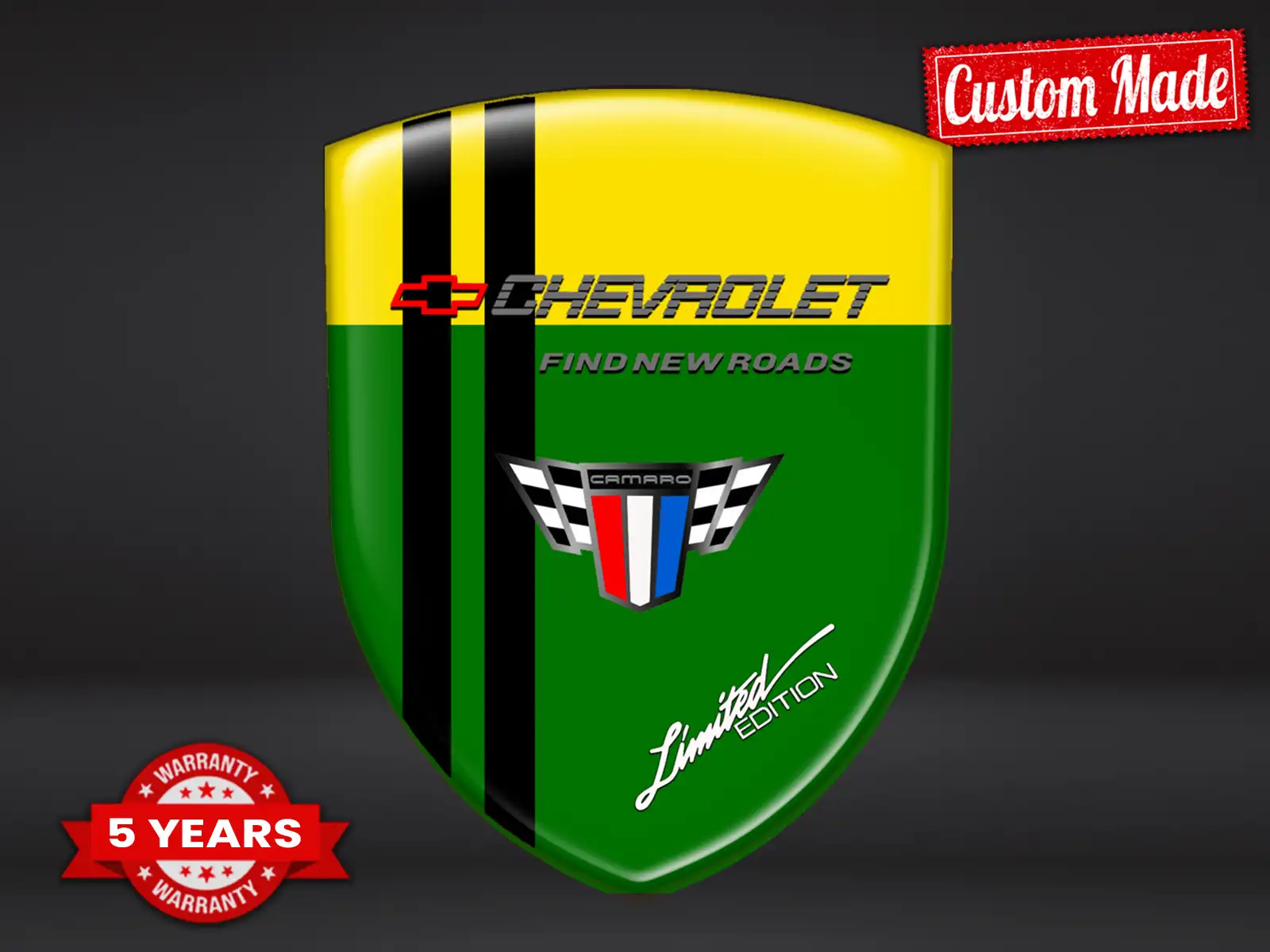 Chevrolet Adesivi Vinile Auto su Misura Sportivi Top Robusti